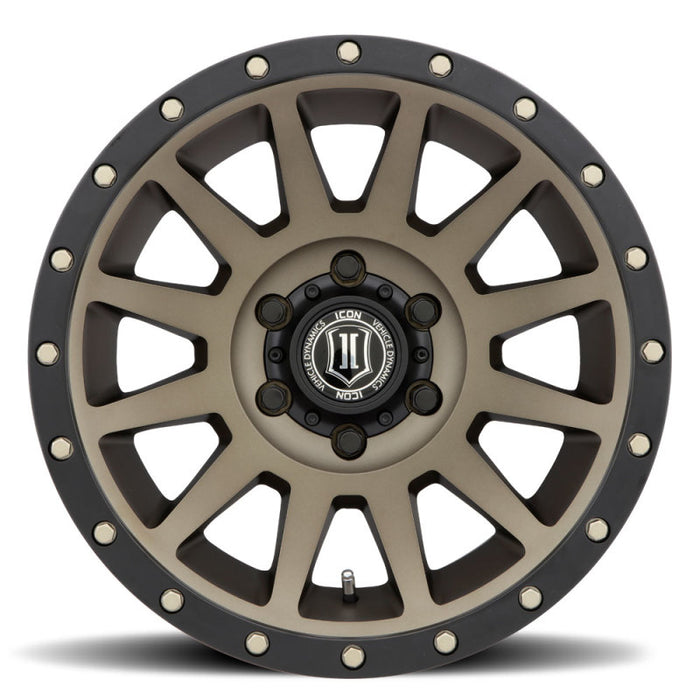 ICON Compression 18x9 6x5.5 25mm Offset 6in BS 95.1mm Bore Bronze Wheel