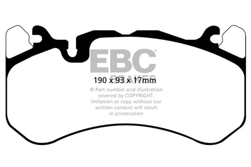 EBC 08-17 Audi R8 Rear Stage 25 Redstuff Pads And Racing 2-Piece Rotor Kit