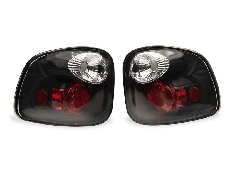 Raxiom 97-00 Ford F-150 Flareside Axial Series Altezza Style Tail Lights- Black- Clear Lens