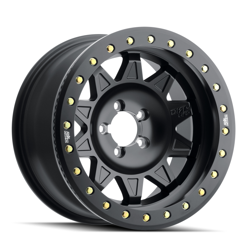 Dirty Life 9302 Roadkill Race 17x9/6x139.7 BP/-14mm Offset/106mm Hub Matte Black Wheel - Beadlock