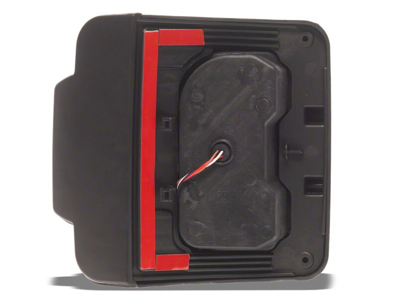 Raxiom 07-18 Jeep Wrangler JK Axial Series JL Style LED Tail Lights- Black Housing- Smoked Lens