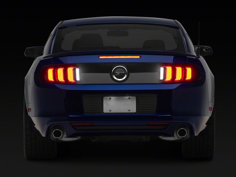 Raxiom 13-14 Ford Mustang CXR Series LED Tail Lights- Black Housing- Smoked Lens