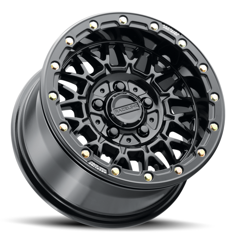 Raceline A15 Omega 15x7in / 5x114.3 BP / 25mm Offset / 68mm Bore - Gloss Black