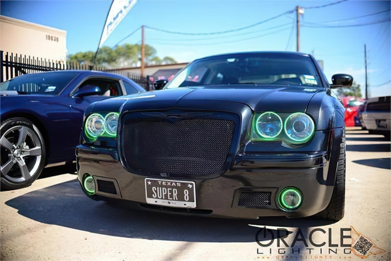 Oracle 05-10 Chrysler 300C LED Fog Light Halo Kit - Red