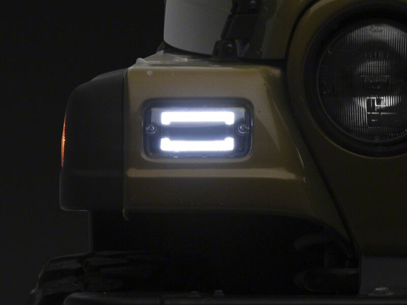 Raxiom 97-06 Jeep Wrangler TJ Axial Series LED Sequential Cornering Lights- Clear