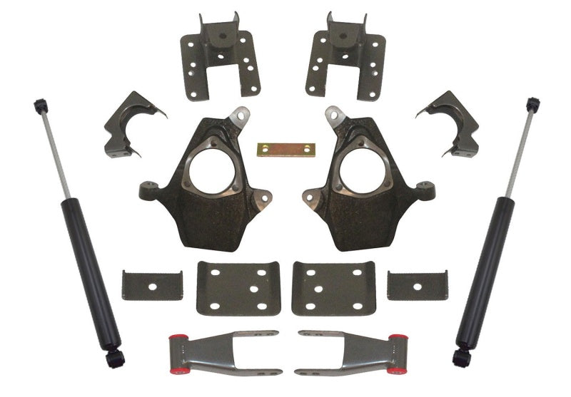 MaxTrac 14-16 GM C/K1500 2WD/4WD w/Cast Steel Susp. & Magneride 2in/4in Lowering Spindle Kit
