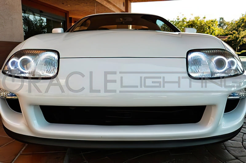 Oracle 93-98 Toyota Supra LED Headlight Halo Kit - Red