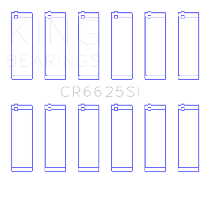 King Engine Bearings Chevrolet 262 (Size +0.75mm) Connecting Rod Bearing Set