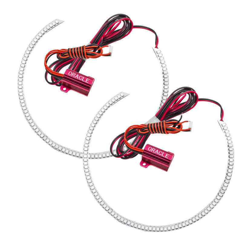 Oracle 13-14 Ford Mustang LED Projector Headlight Halo Kit - Red