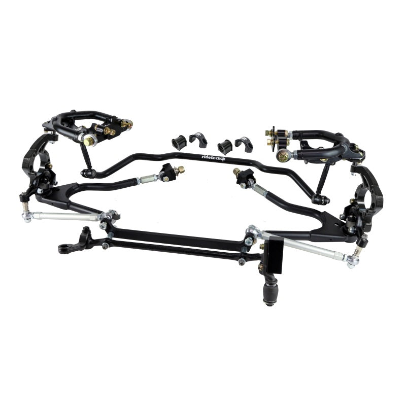 Ridetech 61-65 Ford Falcon Air Suspension System w/ Pin Spindle & Double Adj. Bars