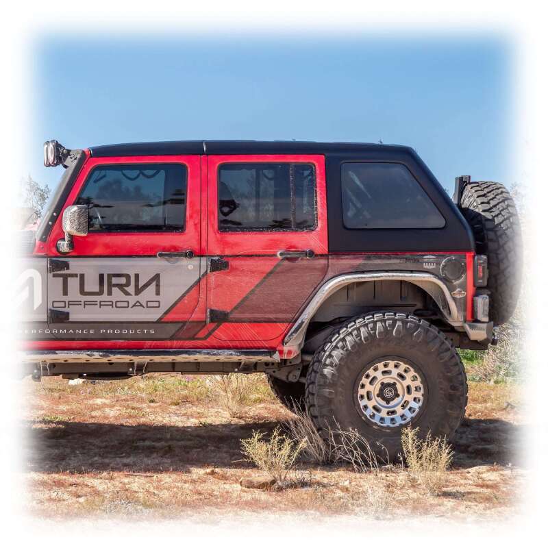 Turn Offroad 07-18 Jeep JK 2 Door Fastback Hardtop 4-Piece White