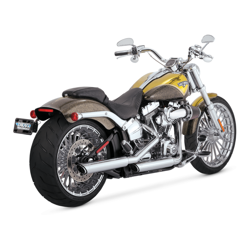 Vance & Hines HD Softail 91-09 Fatboy Twin Slash Slip-On Exhaust