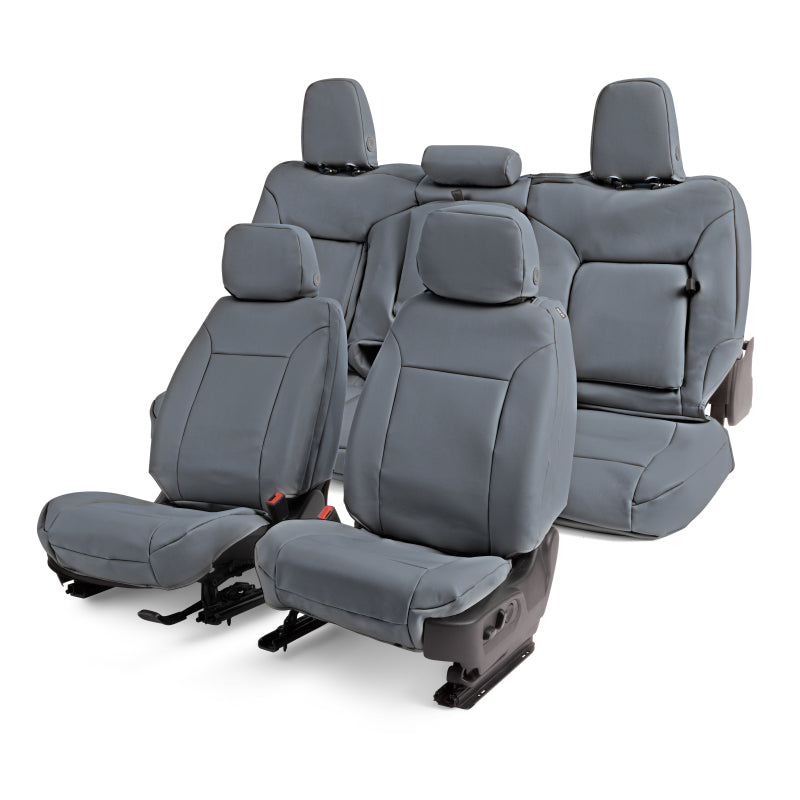 Covercraft 13-18 Dodge Ram Leatherette PrecisionFit Custom Front Row Seat Covers - Med Grey
