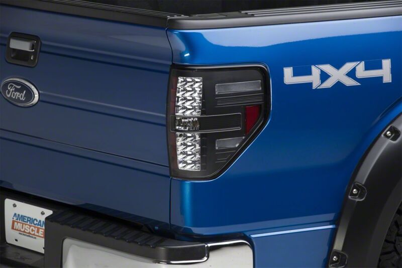 Raxiom 09-14 Ford Styleside Axial Series Black LED Tail Lights