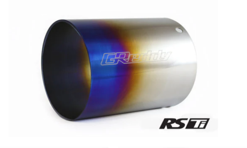 GReddy Burnt Titanium Tip 115mm Diameter 150mm Length (Revolution RS/RS-TI/RS-Race) - 160 Rev RS (L)