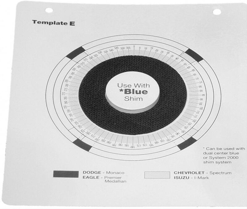MOOG Indexing Plastic Templates E - Eagle / Geo / Festiva / Isuzu Service Tool