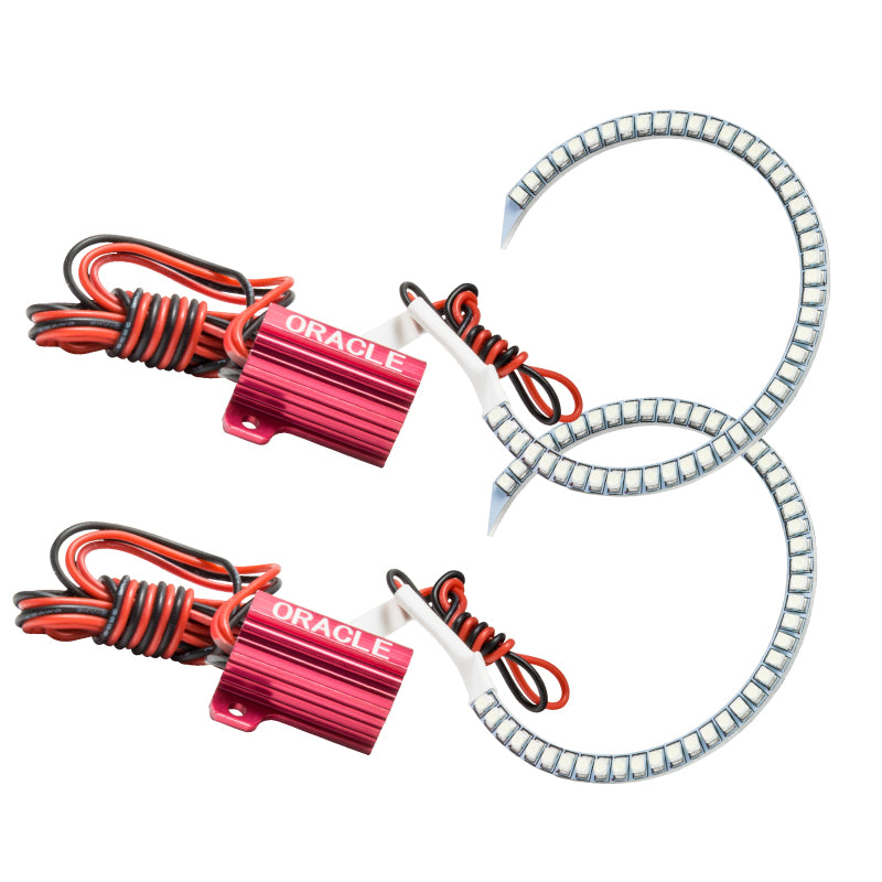 Oracle 15-23 Dodge Charger LED Headlight Projector Halo Kit - Red