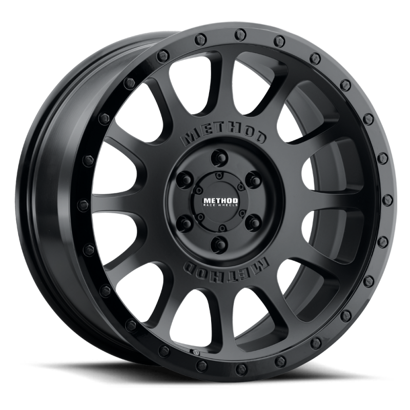 Method Wheels MR305 NV 18x9 +18mm Offset 6x135 94mm CB Matte Black - Gloss Black Lip