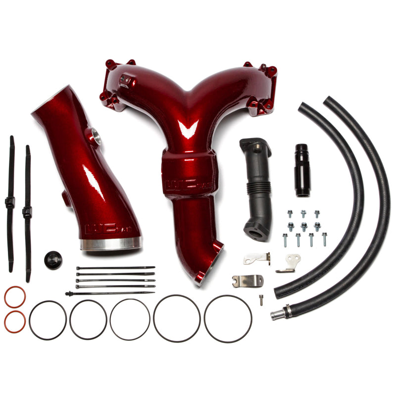 Wehrli 20-26 Power Stroke 6.7L High Flow Y-Bridge Kit - WCFab Red