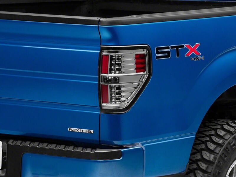 Raxiom 09-14 Ford F-150 Styleside LED Tail Lights- Black Housing- Smoked Lens