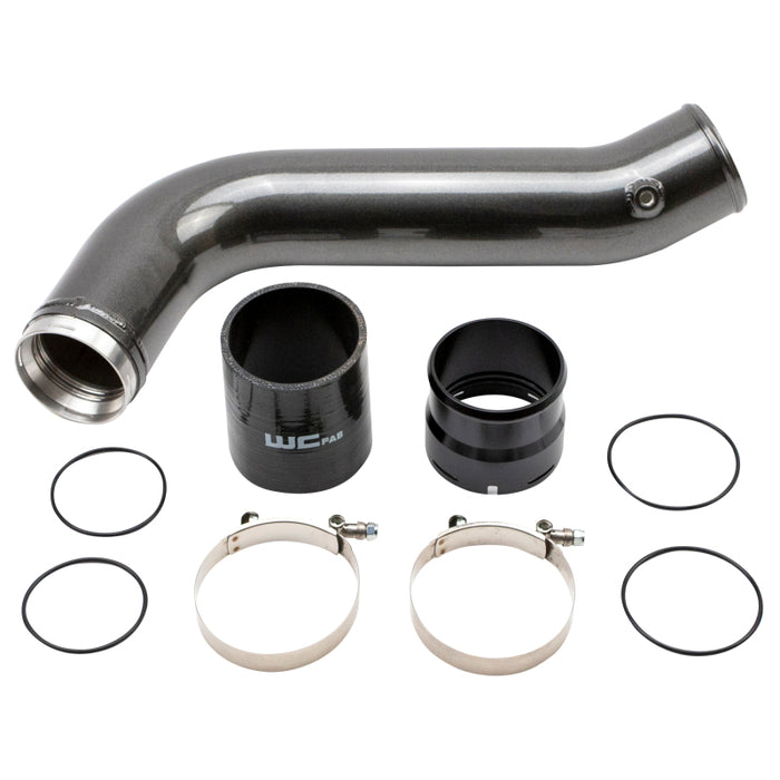 Wehrli 20-25 Chevrolet 6.6L L5P Duramax Passenger Side 3.5in Intercooler Pipe - Bengal Silver