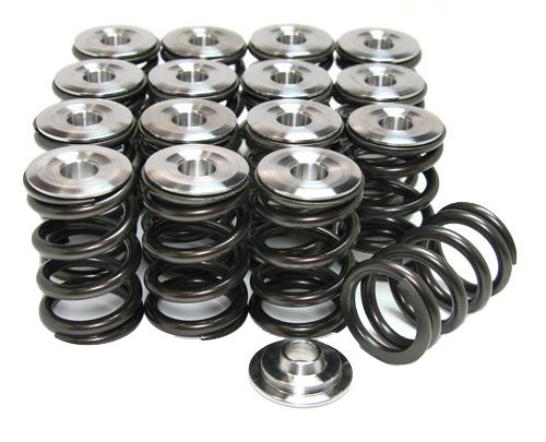 GSC P-D Subaru EJ 1.1in OD 0.635in ID 0.763in Lip 0.060in Thick CroMo Spring Seat Kit - Set of 16