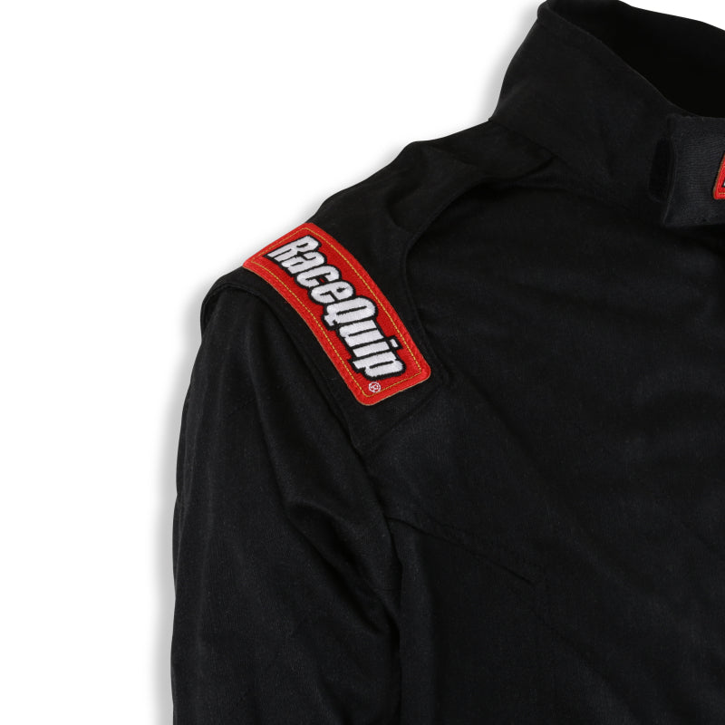 RaceQuip Black Chevron-5 Jacket SFI-5 - Small