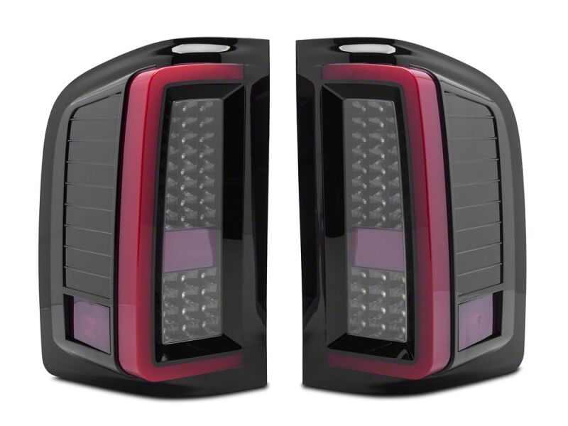 Raxiom 07-13 Chevrolet Silverado 1500 G2 LED Tail Lights- Black Housing- Smoked Lens