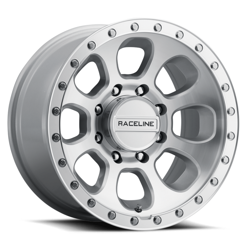 Raceline 961MC Bolt 17x9in / 8x170 BP / -12mm Offset / 130.81mm Bore - Machined Cc