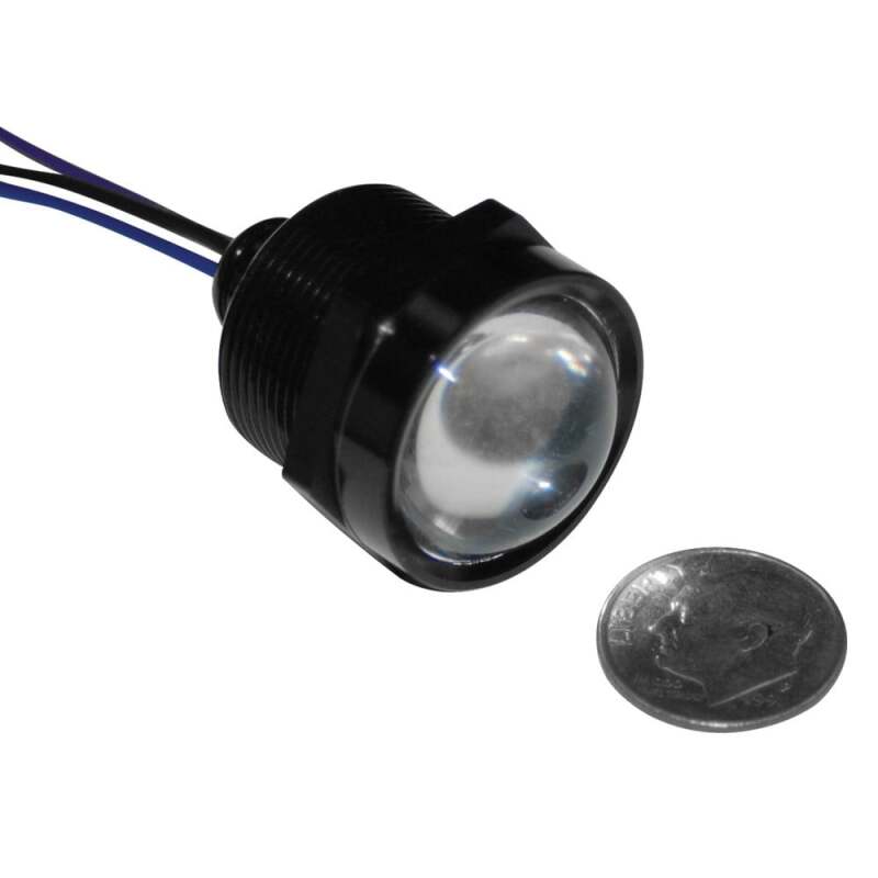 Letric Lighting Royal Flush LED 1in Black/White/Amber