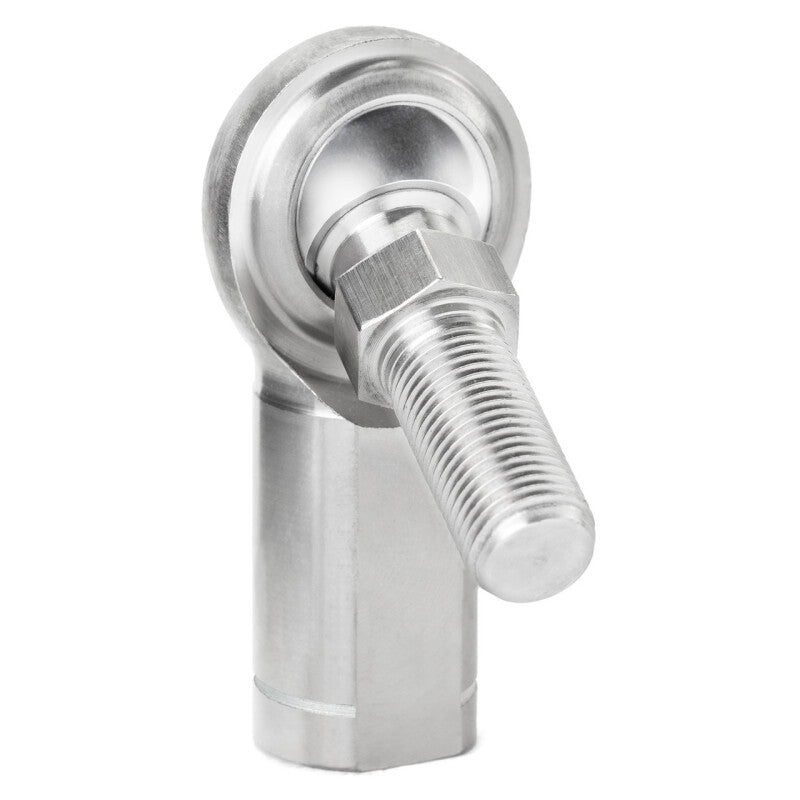 QA1 G Series 2-Pc Rod End - Female/Left Hand - .25in Bore x 1/4-28 w/Stud - Stainless Steel w/PTFE