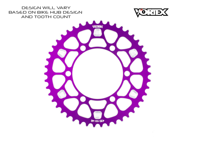 Vortex Racing V4 42 Tooth 530 Rear Sprocket - Purple