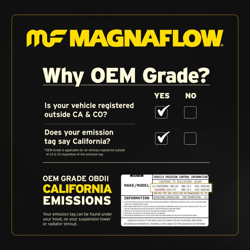 MagnaFlow Universal Catalytic Converter 5.00 C/A 3.00 Spun OEM