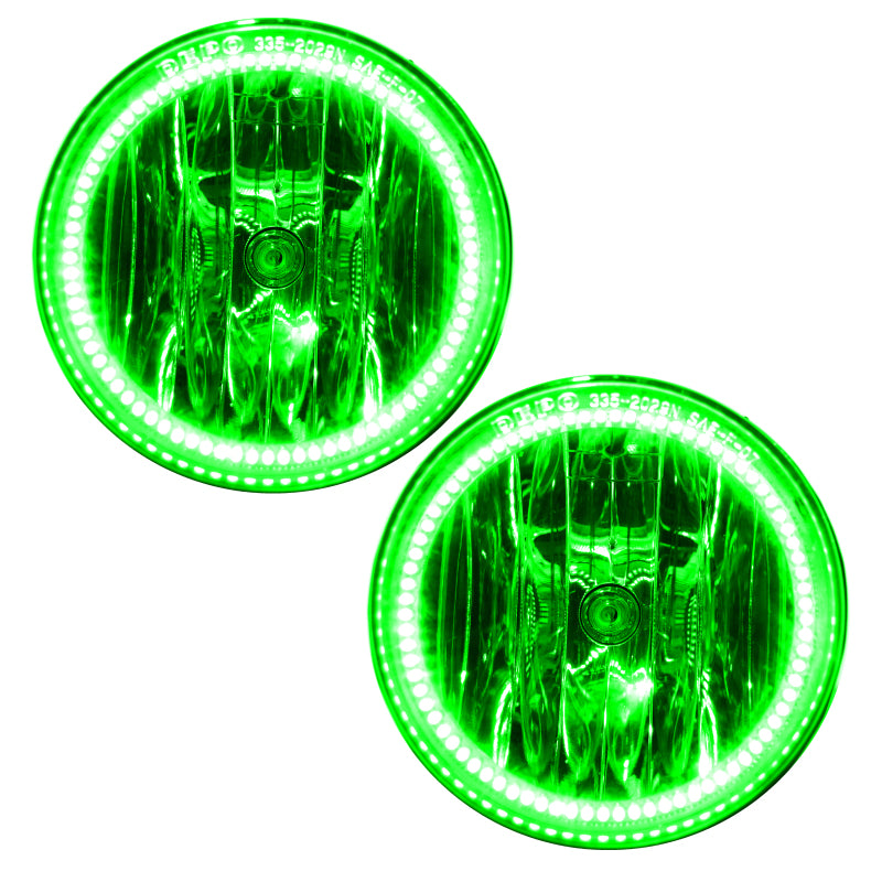 Oracle 05-11 Toyota Tacoma LED Fog Light Halo Kit - Green