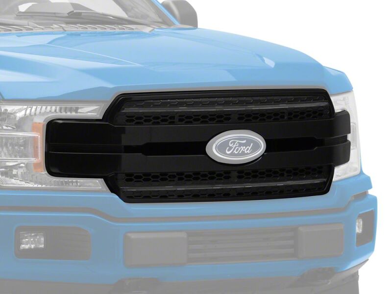 Raxiom 18-20 Ford F-150 CXR Series LED Upper Replacement Grille with White DRL- Black