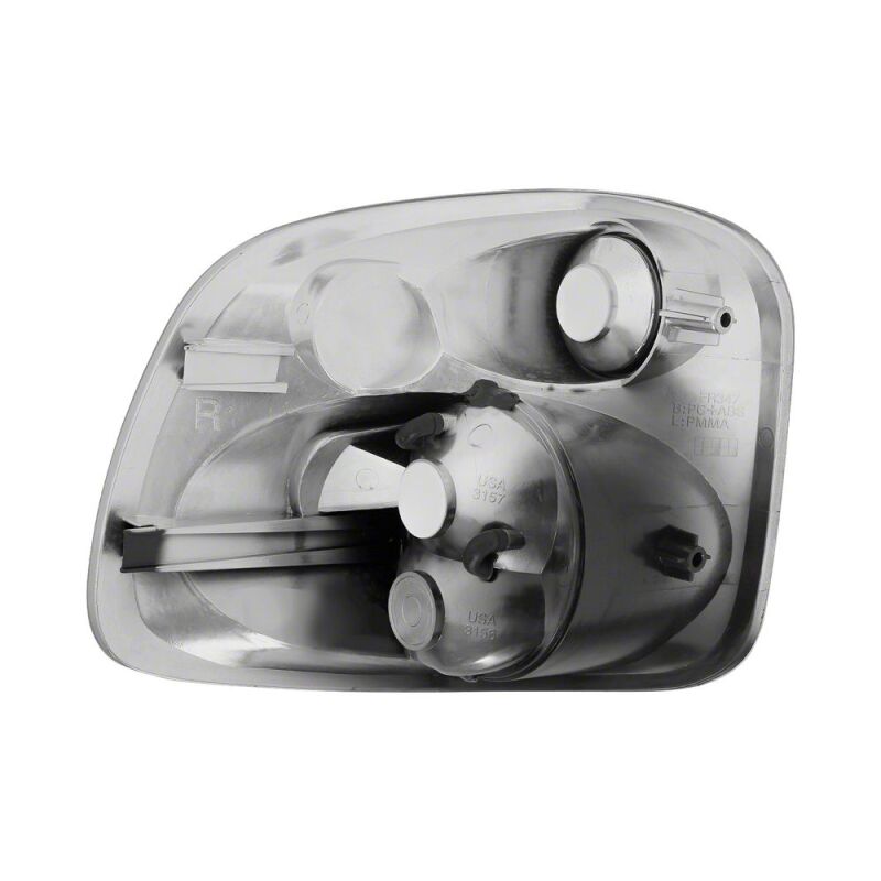 Raxiom 01-03 Ford F-150 Flareside Axial Series Version 2 Tail Lights- Black Housing- Clear Lens