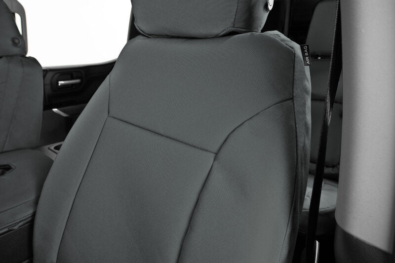Covercraft 11-14 Ford F150 Endura PrecisionFit Custom Front Row Seat Covers - Charcoal/Charcoal
