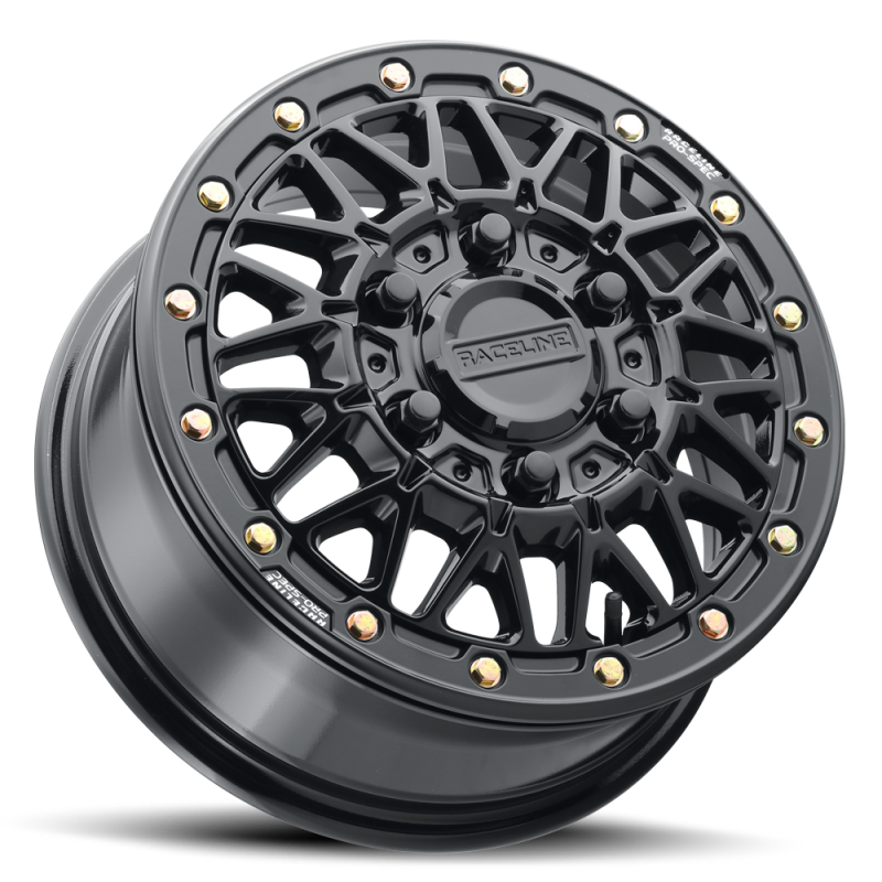 Raceline A15 Omega 15x10in / 6x139.7 BP / 25mm Offset / 78.1mm Bore - Gloss Black
