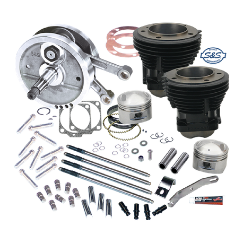 S&S Cycle 2007+ BT 106in Stock Bore Stroker Kit with Roller Bearings