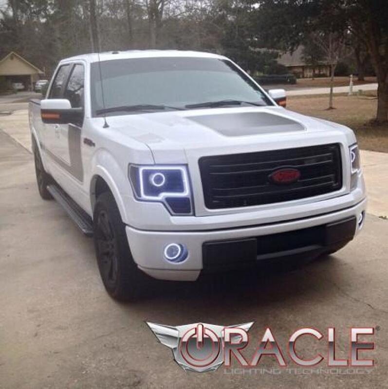 Oracle 13-14 Ford F-150 / Raptor LED Headlight Projector Halo Kit - Blue