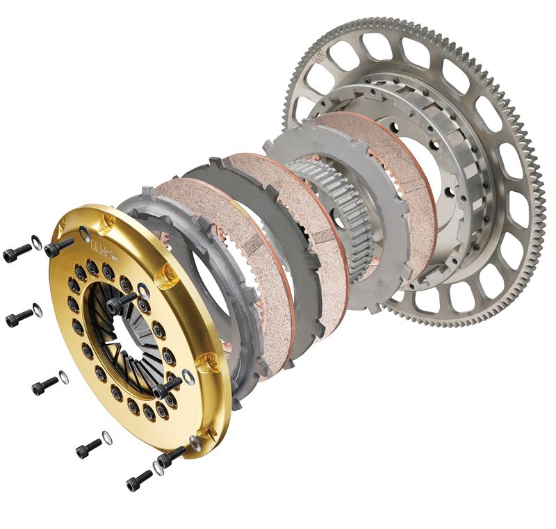 OS Giken Lamborghini Diablo V12 R Series Triple Plate w/ Center Hub Clutch - Requires LM101-C051M