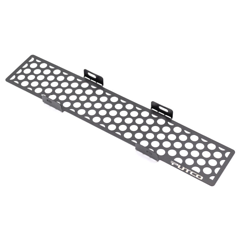 Putco 23-24 Ford F250/F350 Super Duty Punch Design Bumper Grille Inserts - Black Powdercoated