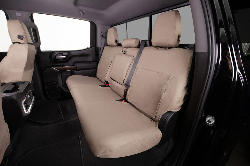 Covercraft 17-24 Dodge RAM 5500 Polycotton SeatSaver Custom Front Row Seat Covers - Taupe