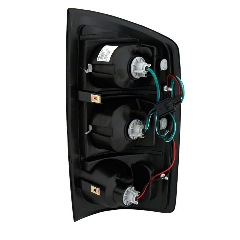 Raxiom 02-05 Dodge RAM 1500 Axial Series Tail Lights- Black Housing- Red/Clear Lens