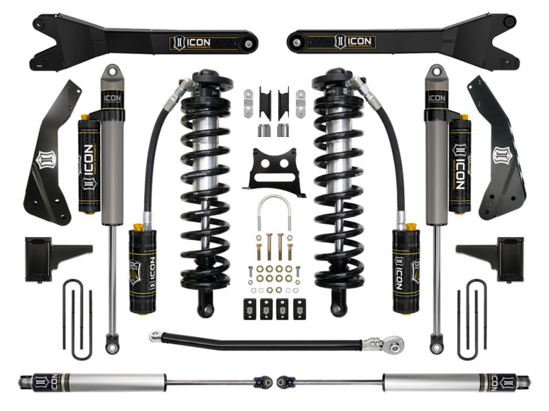 ICON 11-16 Ford F250/F350 4-5.5in Stage 5 Coilover Conversion System w/ Radius Arm