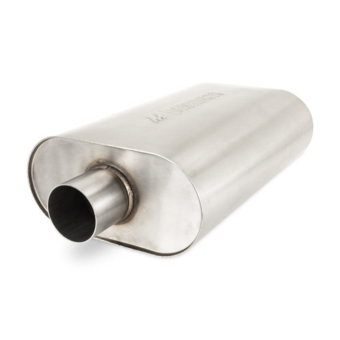 Mishimoto Universal Muffler with 2.5in Center Inlet/Outlet - Brushed