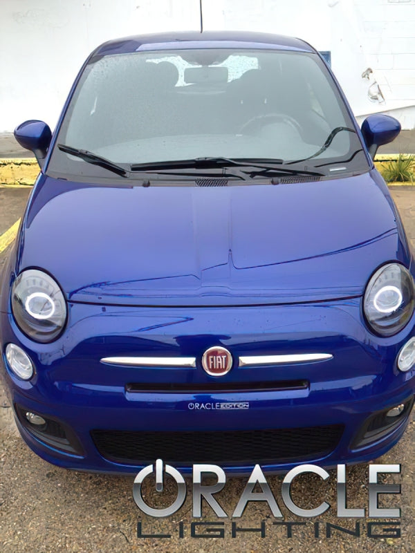Oracle 12-17 Fiat 500 LED Headlight Halo Kit - Blue