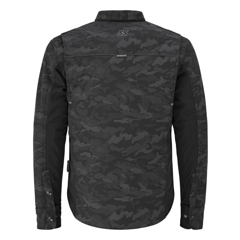 Speed and Strength True Grit Mesh Moto Shirt Reflective Camo/Black - Large