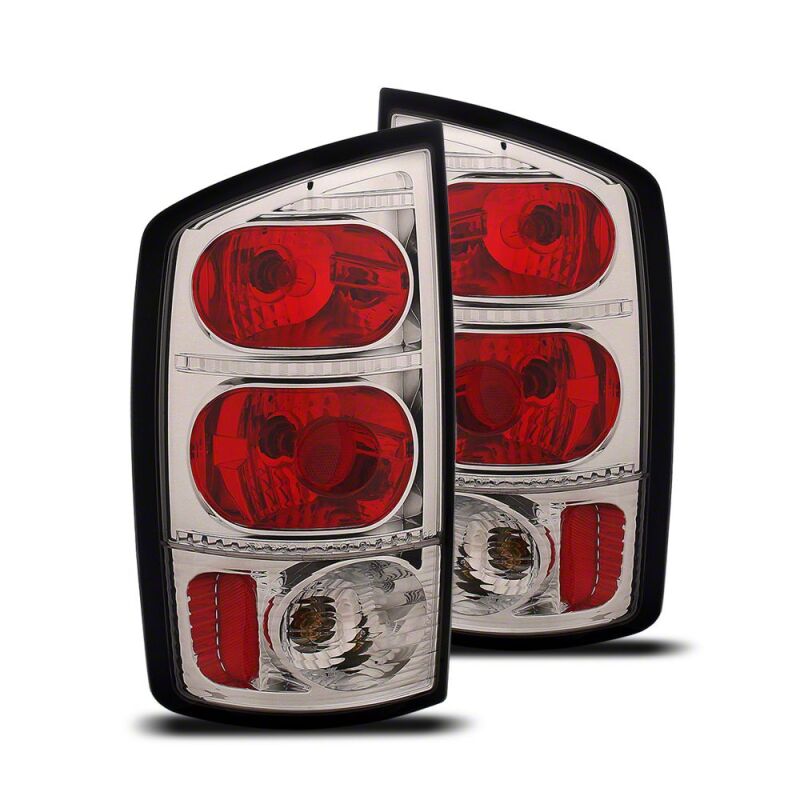 Raxiom 02-05 Dodge RAM 1500 Axial Series Tail Lights- Black Housing- Smoked Lens