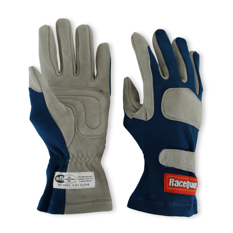 RaceQuip Blue 1-Layer SFI-1 Glove - XL